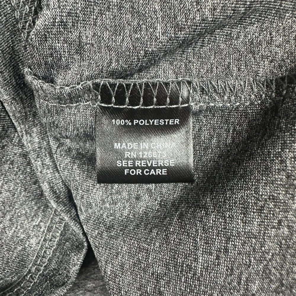Kansas City Chiefs Quarter Zip Pullover Mens Medium Gray Black NFL Team Apparel